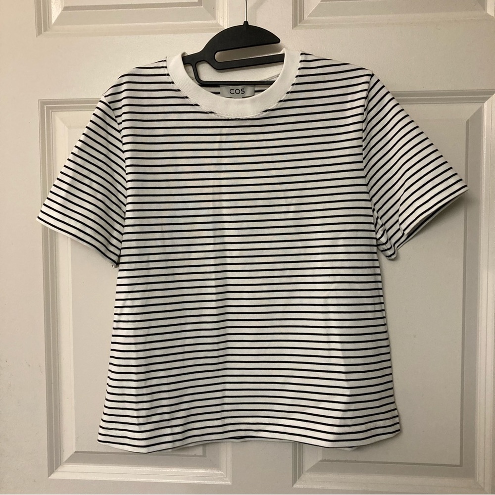 COS “The Clean Cut” Striped Shirt - Medium NWOT
